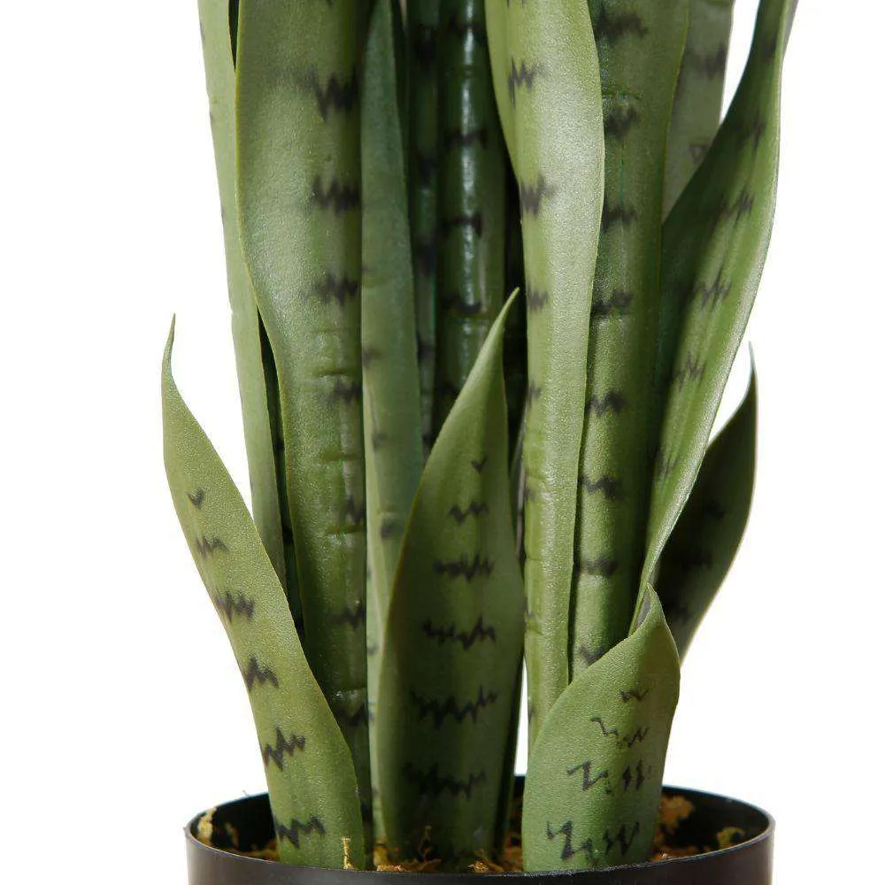Kunsmatige slang Sansevieria groen potplant
