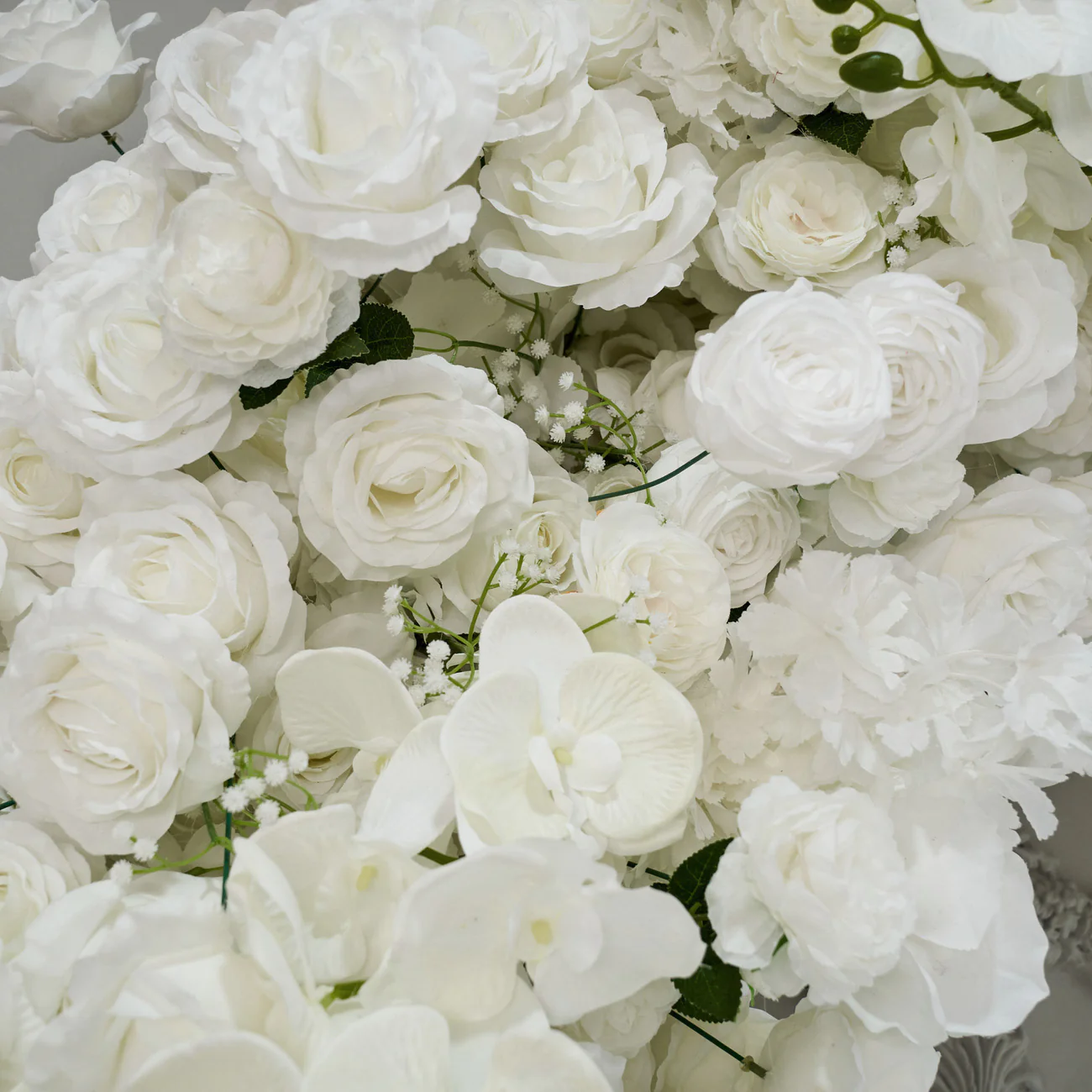 Yblioouke hartvormige blomme boogstel voorstel troue partytjie dekor
