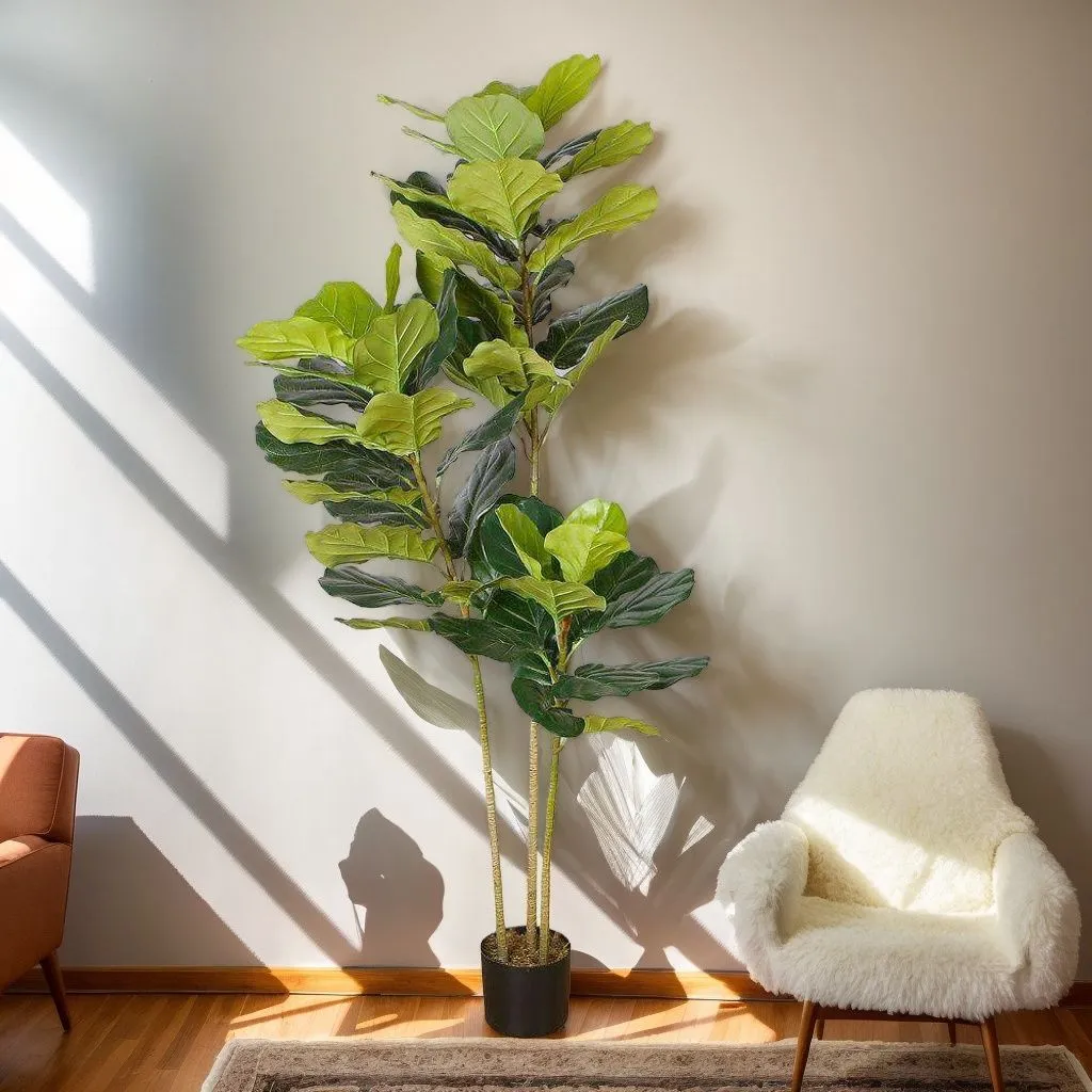 Lyrata Kunsmatige vroetelblaarpotplant (meerdere groottes)