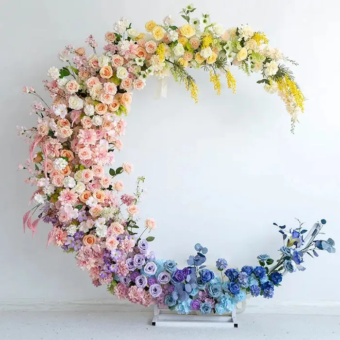 Moon Flower Arch Stel vir huwelikspartytjievoorstel dekor