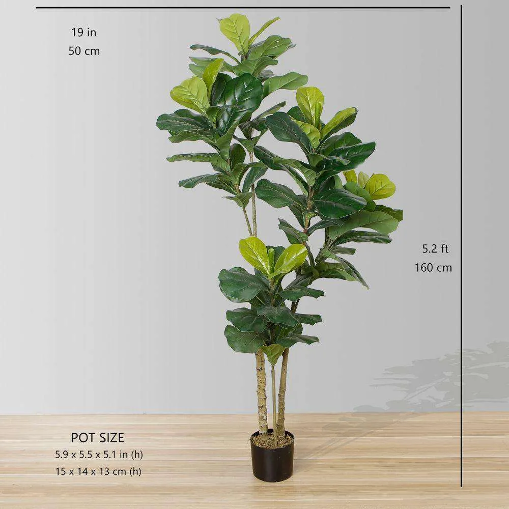 Ryk kunsmatige vioolblaarpotplant (meervoudige grootte）