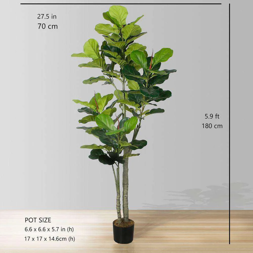 Kunsmatige vioolbladplant