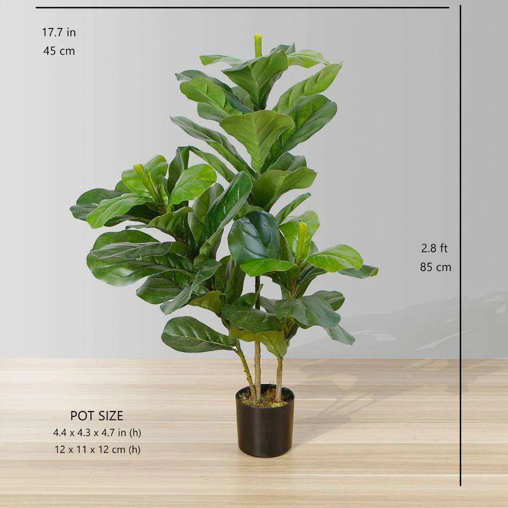Ryk kunsmatige vioolblaarpotplant (meervoudige grootte）