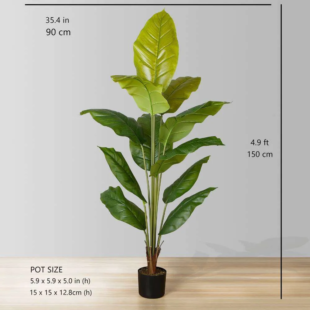Kunsmatige spathifyllum blaarpotplant (meerdere groottes)