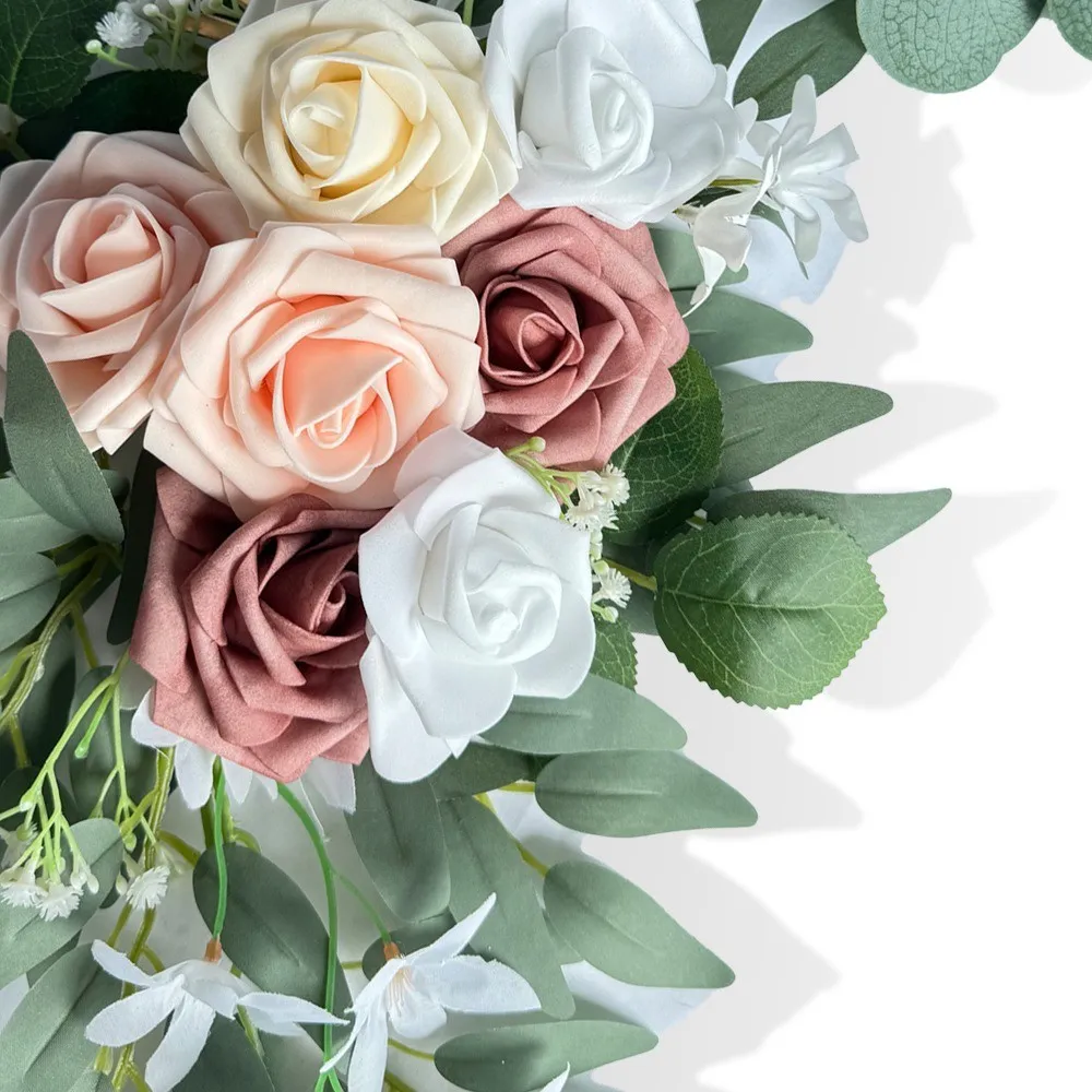 Teken blomme grys pienk