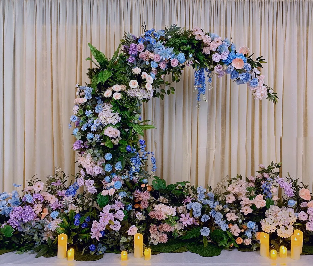 Moon Flower Arch Stel vir huwelikspartytjievoorstel dekor