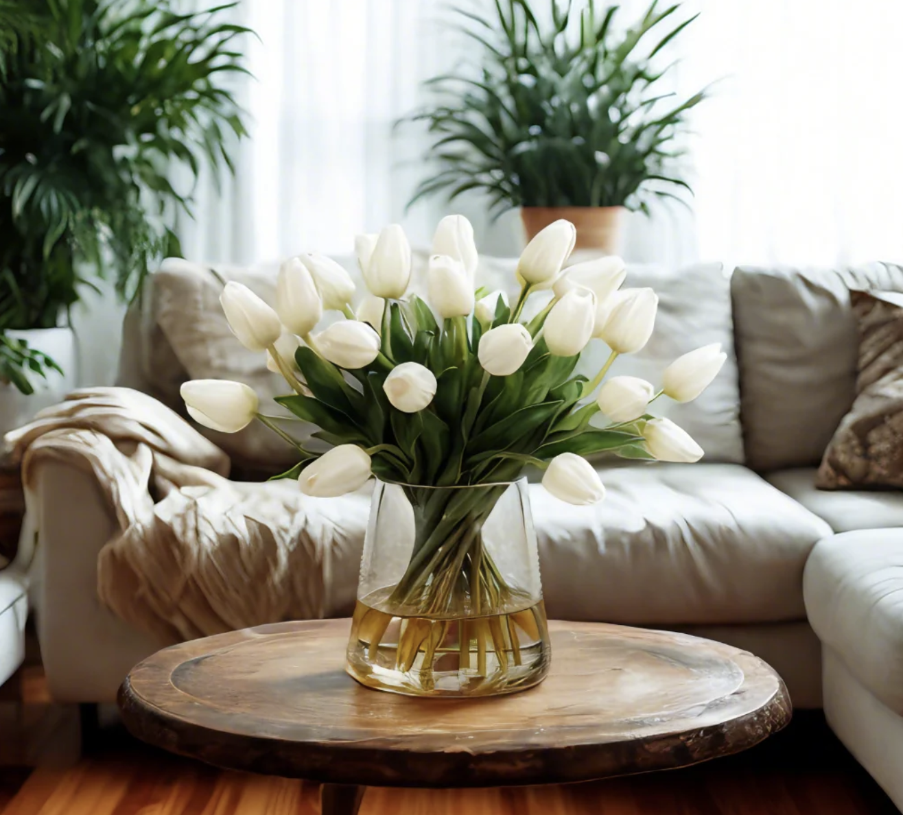 Kunsmatige blomme Real Touch Tulip