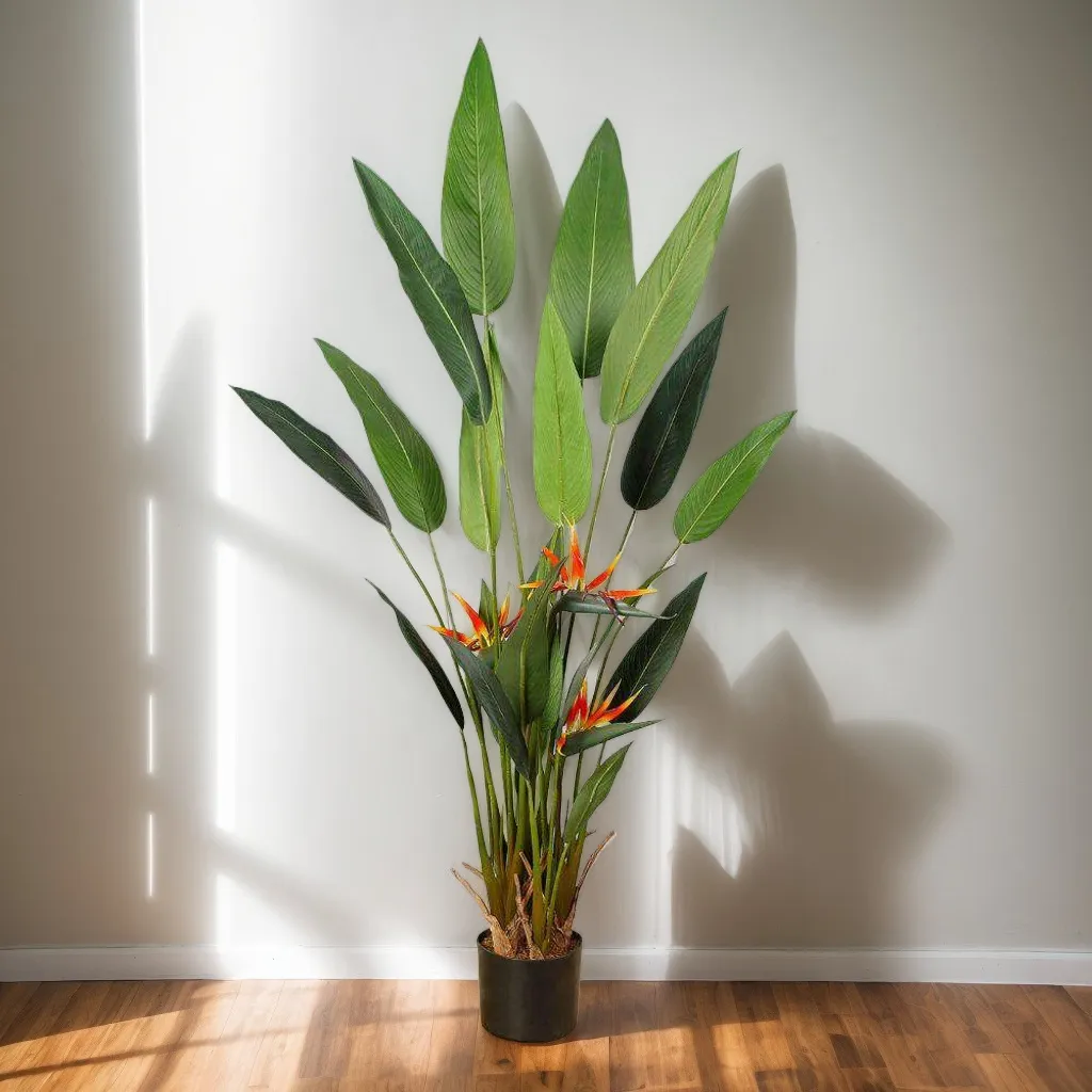 Amber Artificial Bird of Paradise Potted Plant (meerdere groottes)