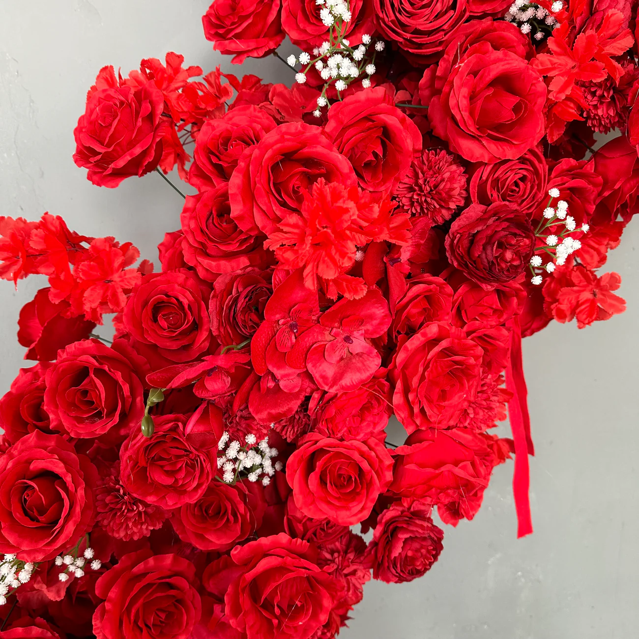 Yblioouke hartvormige blomme boogstel voorstel troue partytjie dekor