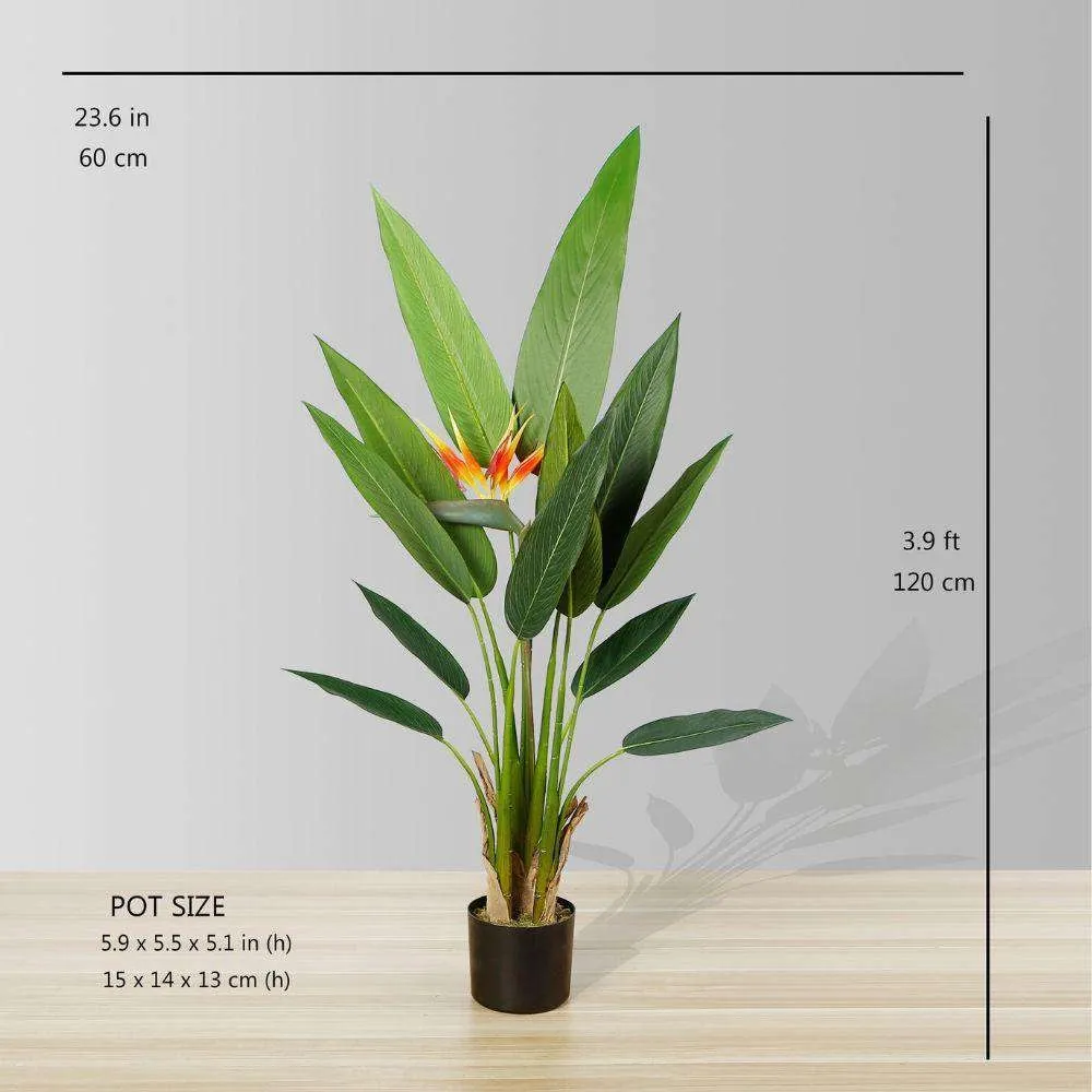Amber Artificial Bird of Paradise Potted Plant (meerdere groottes)