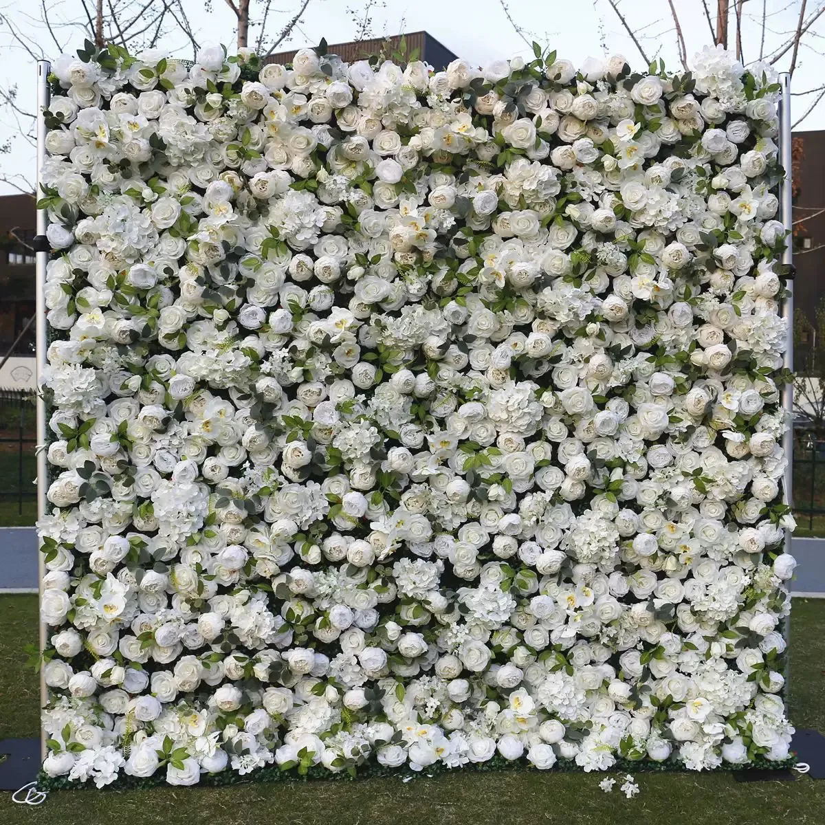 Yblioouke blomme muurstof opgerolde gordyn blomme agtergrond troupartytjie voorstel dekor