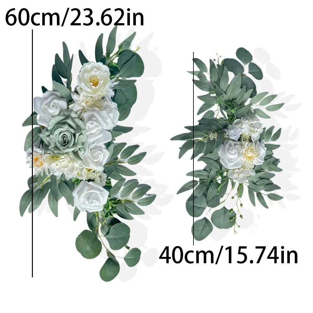 Teken blomgroen en wit