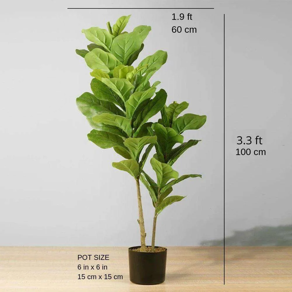 Ryk kunsmatige vioolblaarpotplant (meervoudige grootte）